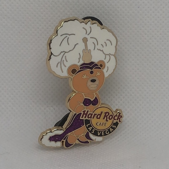 LAS VEGAS,Hard Rock Cafe Pin,Super Sexy Show Girl Bear,Must See - Picture 3 of 12